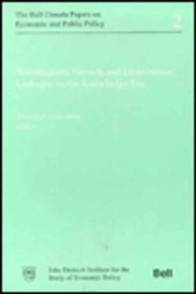Stabilization, growth and distribution : linkages in the knowledge era : proceedings of a conference held at Queen's University, 15-16 October 1993.