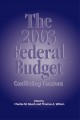 The 2003 federal budget : conflicting tensions  Cover Image