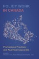 Policy work in Canada : professional practices and analytical capacities  Cover Image